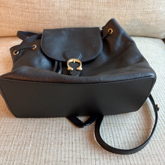 Coach Black Leather Backpack - Picture 4 of 7